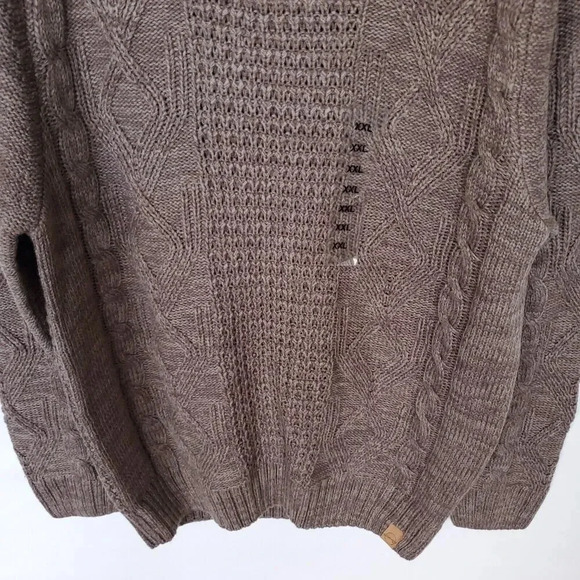 Weatherproof Vintage Men Sweater Size XXL Brown Toggle Shawl Collar Pullover NWT - Picture 5 of 12